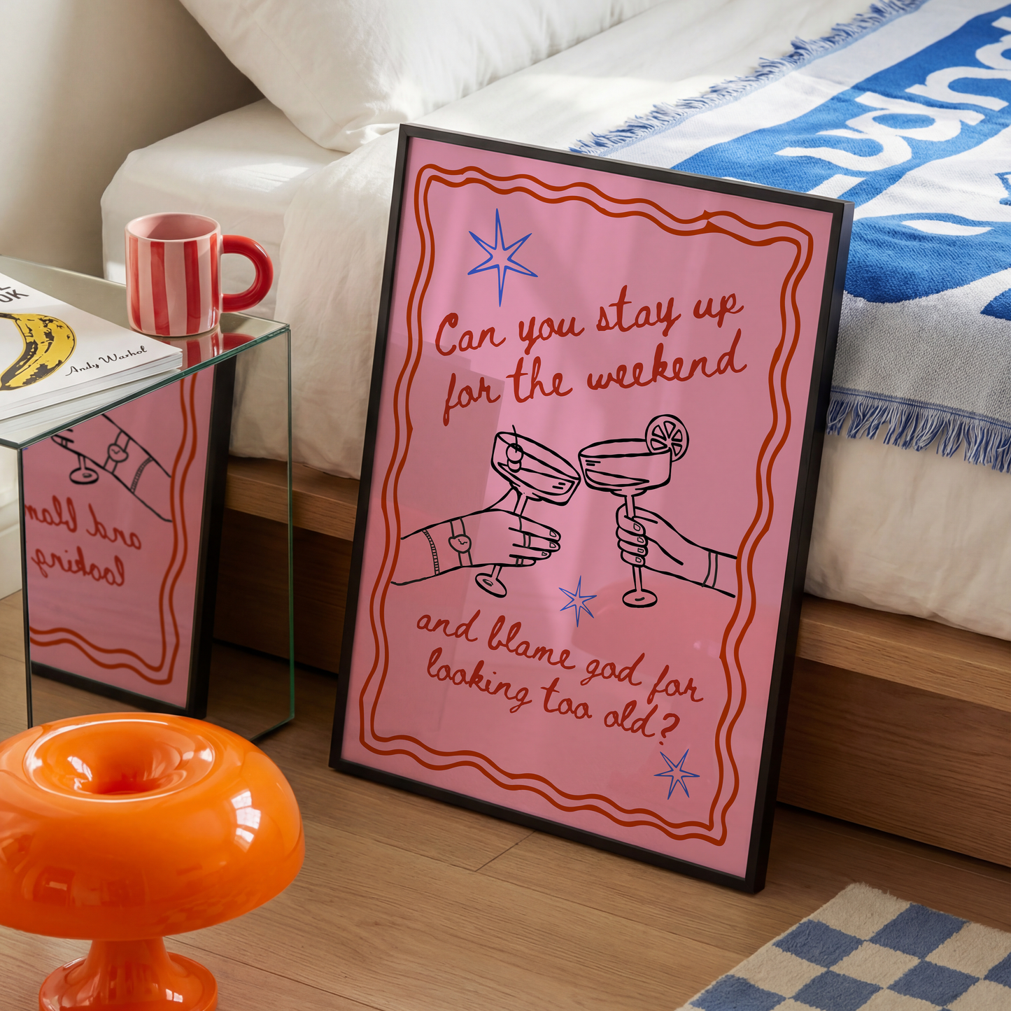 Can You Stay Up For The Weekend Print — Calvin Harris