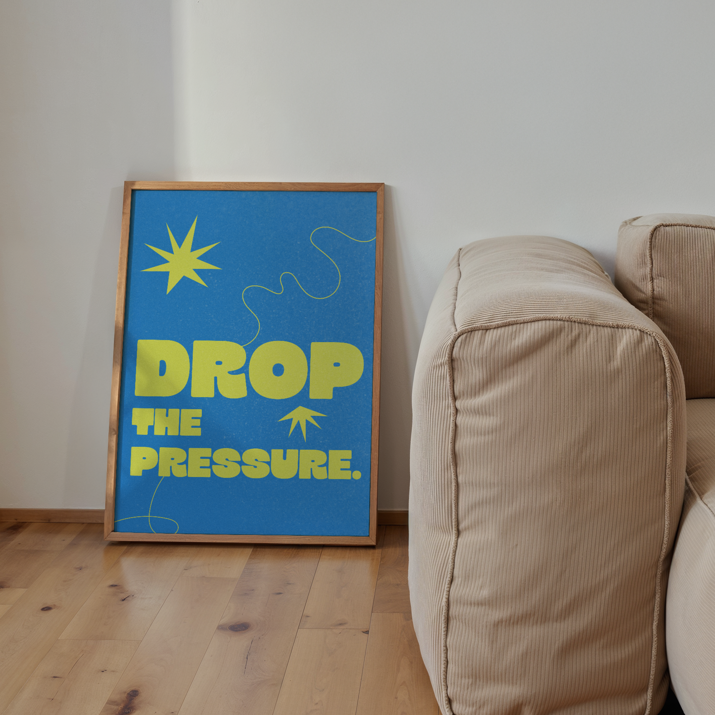 Drop the Pressure Abstract Print