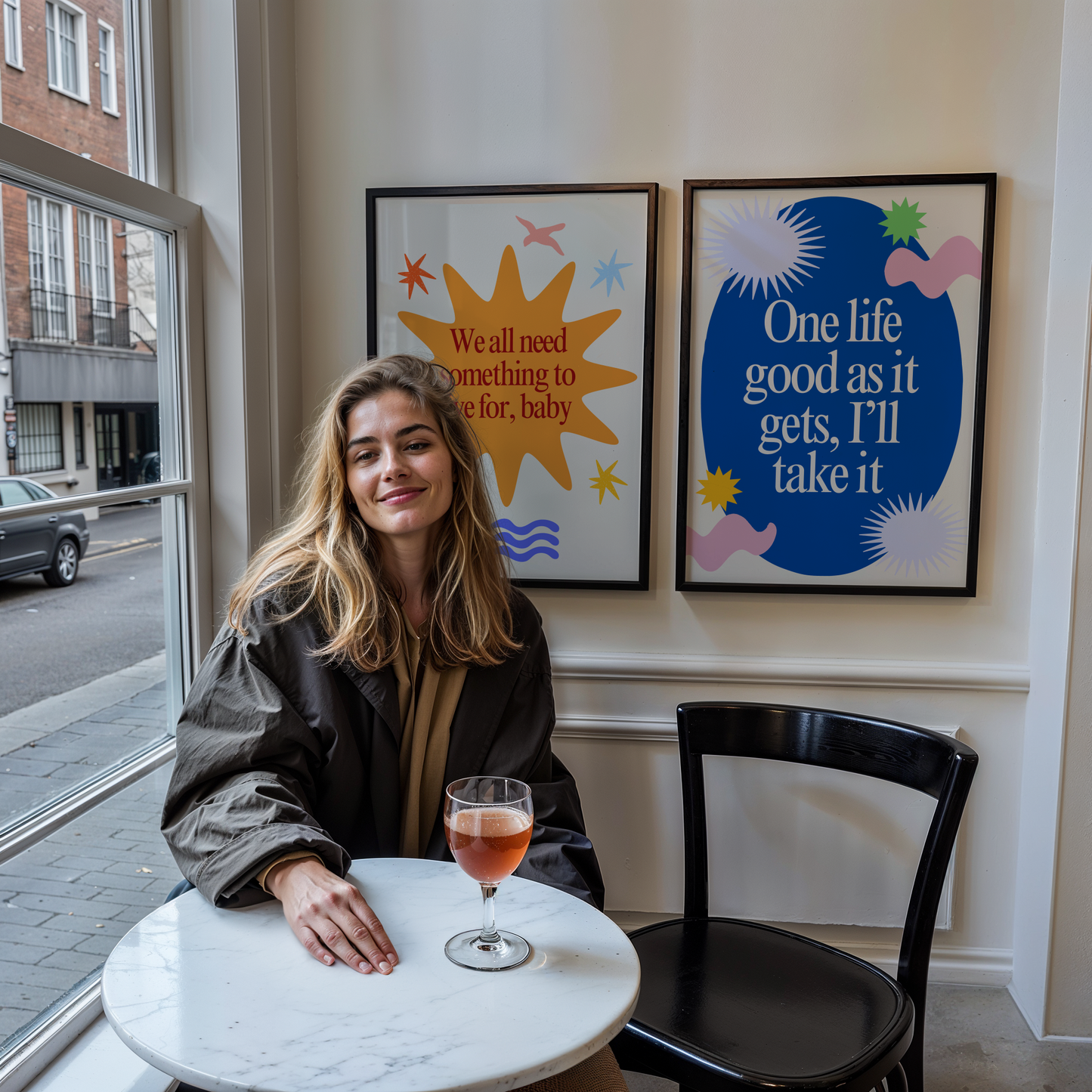 One Life, Good as It Gets – I’ll Take It" Confidence Man Lyric Poster | Bold Festival Wall Art | Retro Rave Print for Music Lovers