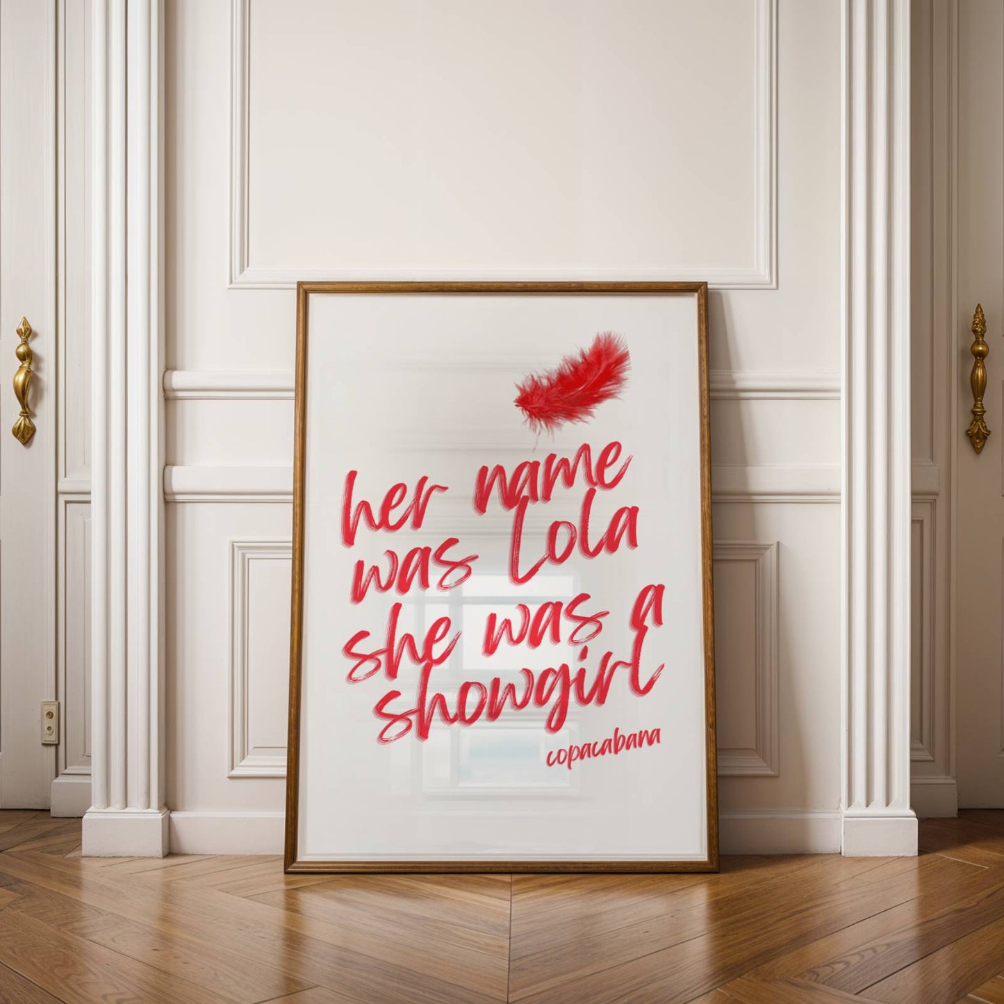 Her name was Lola inspired by Copacabana β€οΈβπ₯ Ibiza Classic Poster Print