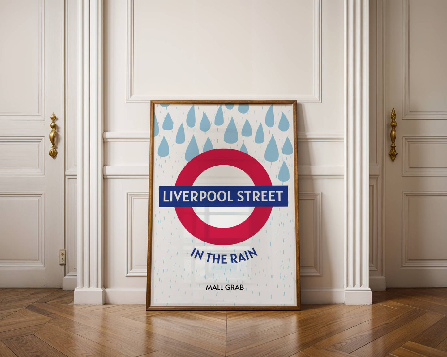 Liverpool Street in the Rain Print ❤️🔥 Inspired by Mall Grab