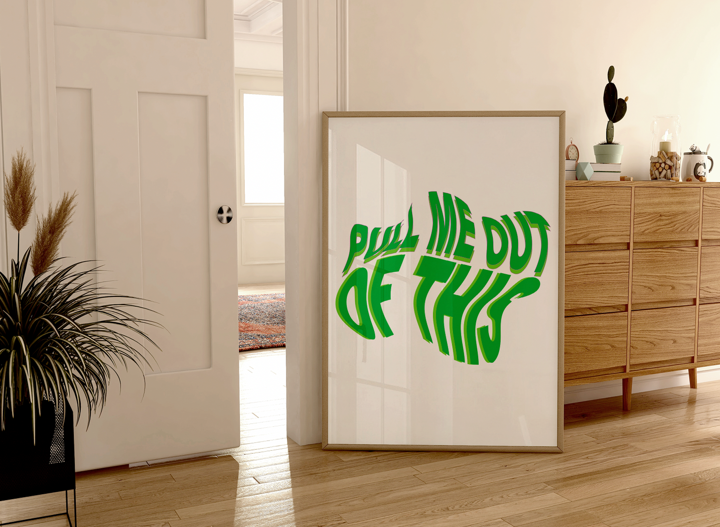 Delilah - Pull Me Out of This Print (Green) ❤️🔥 Inspired by Fred Again