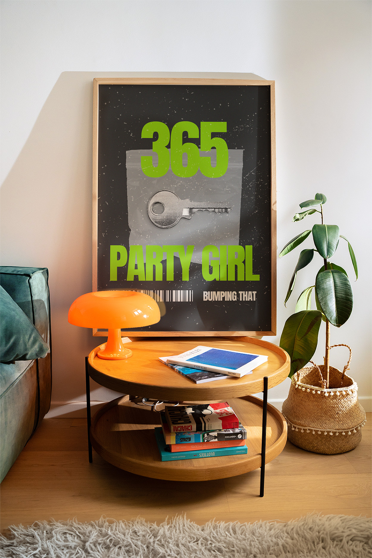 365 Brat Print | Brat Disco Ball Wall Art | Y2K Aesthetic | Hyperpop Music Bedroom Decor