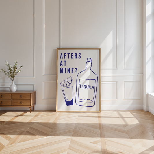 Afters at Mine Tequila Print ❤️‍🔥 Abstract Art