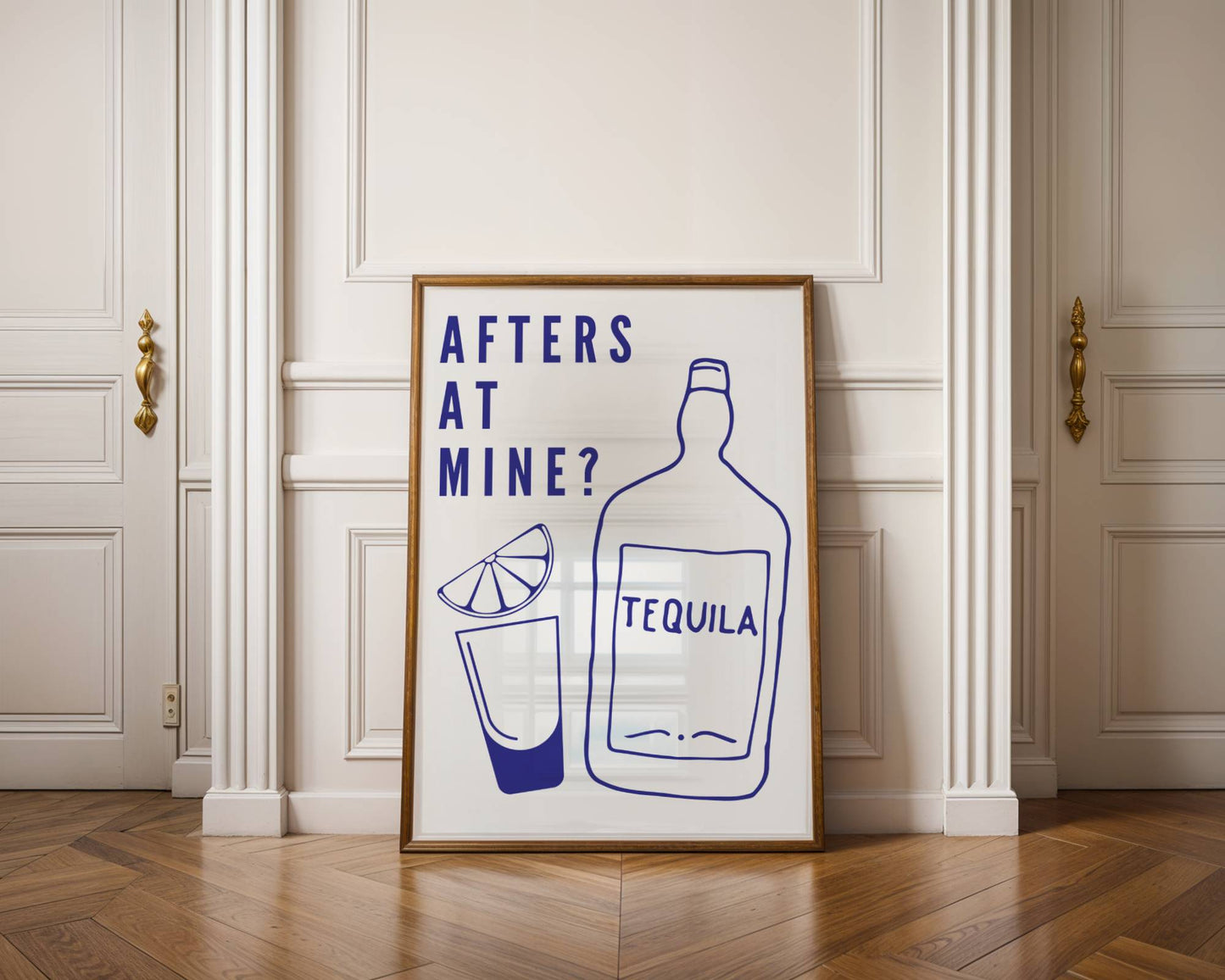 Afters at Mine Tequila Print ❤️‍🔥 Abstract Art