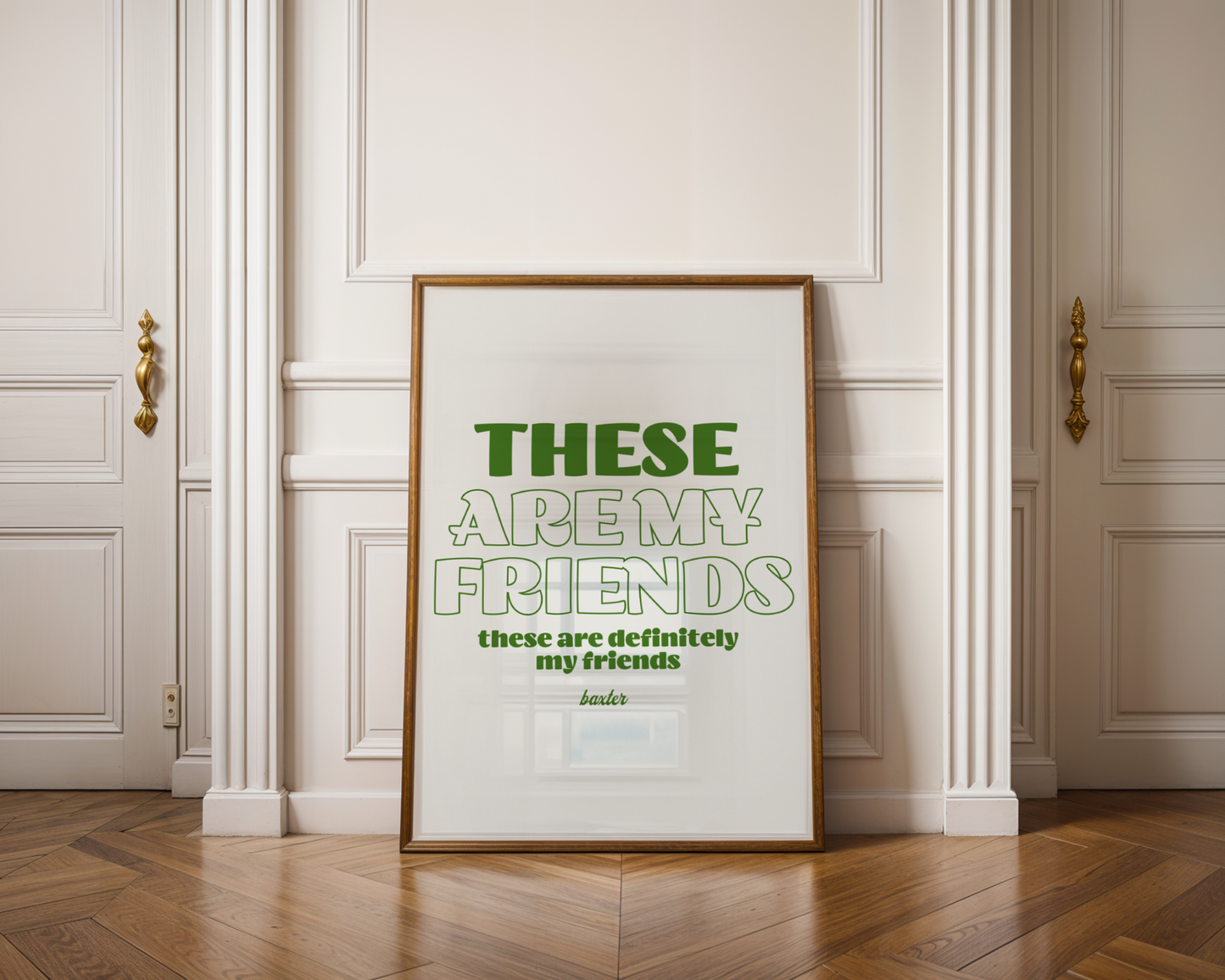 These are my friends - Baxter & Fred again Poster
