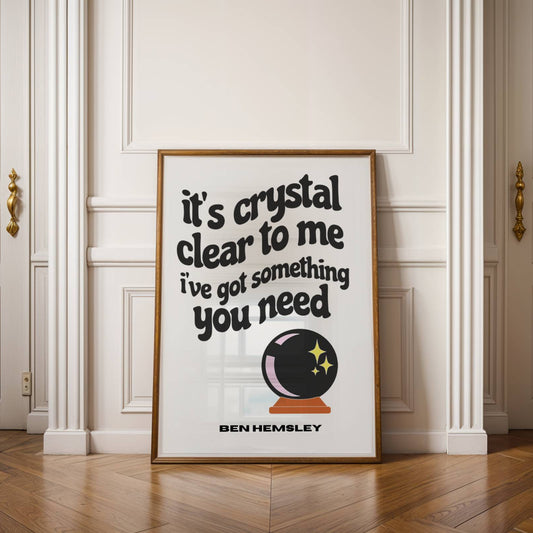 Crystal Clear Crystal Ball Print ❤️‍🔥 Inspired by Ben Hemsley