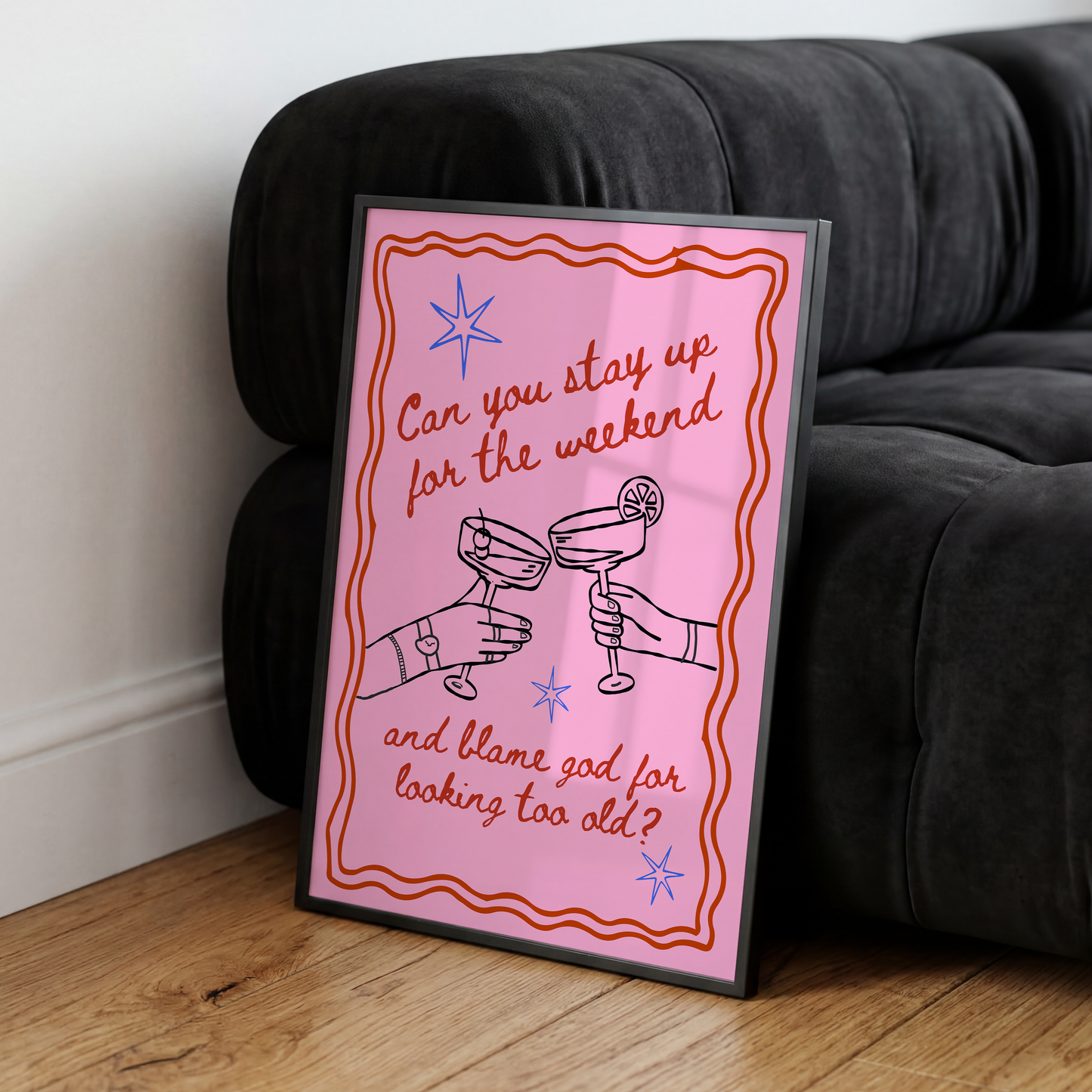 Can You Stay Up For The Weekend Print — Calvin Harris