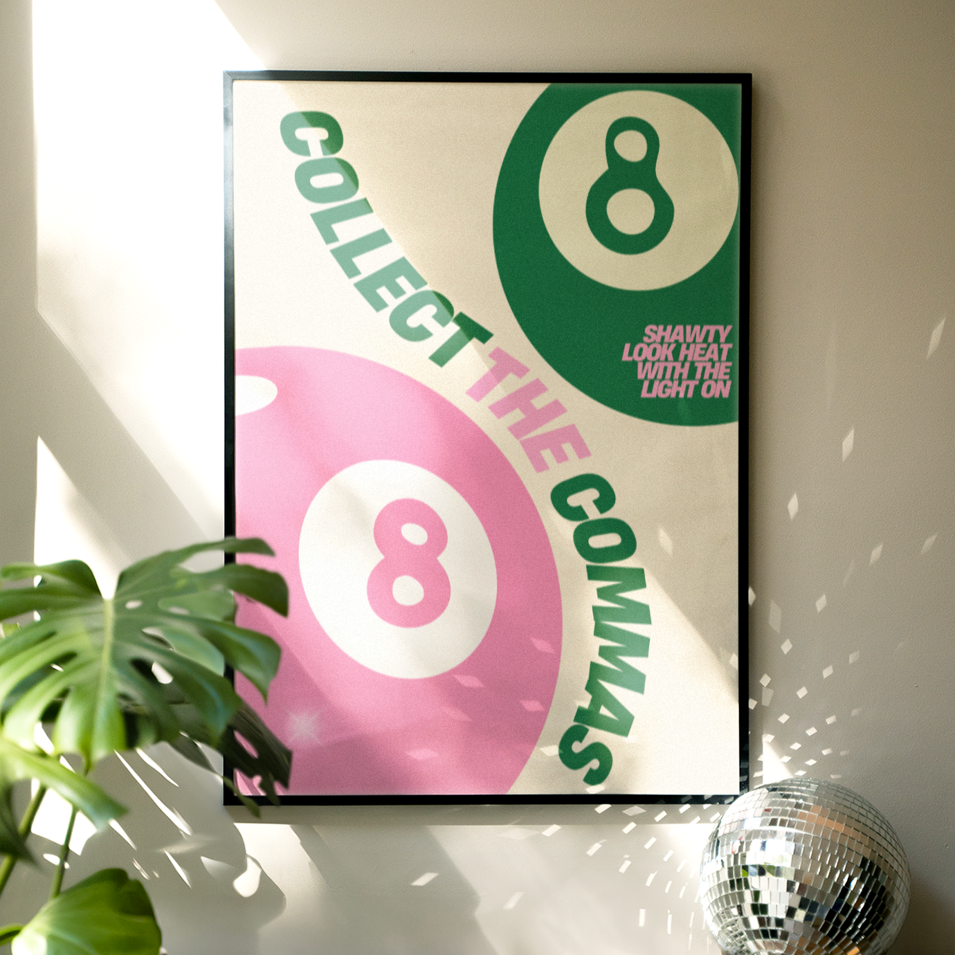 Collect the Commas Pawsa inspired Print