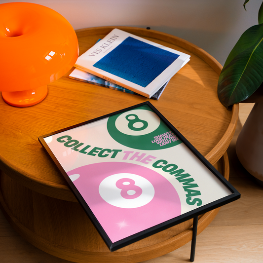 Collect the Commas Pawsa inspired Print