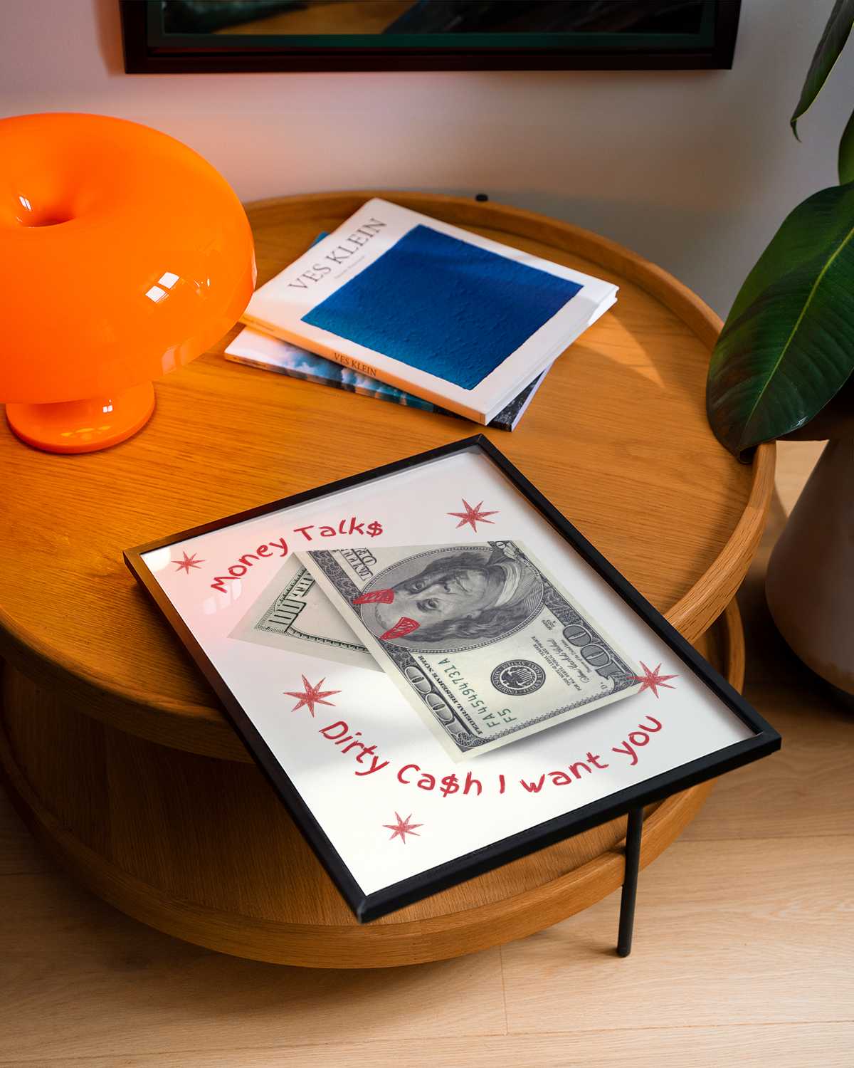 Money Talks Dirty Cash inspired Print