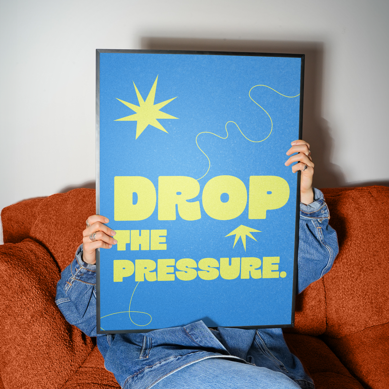 Drop the Pressure Abstract Print