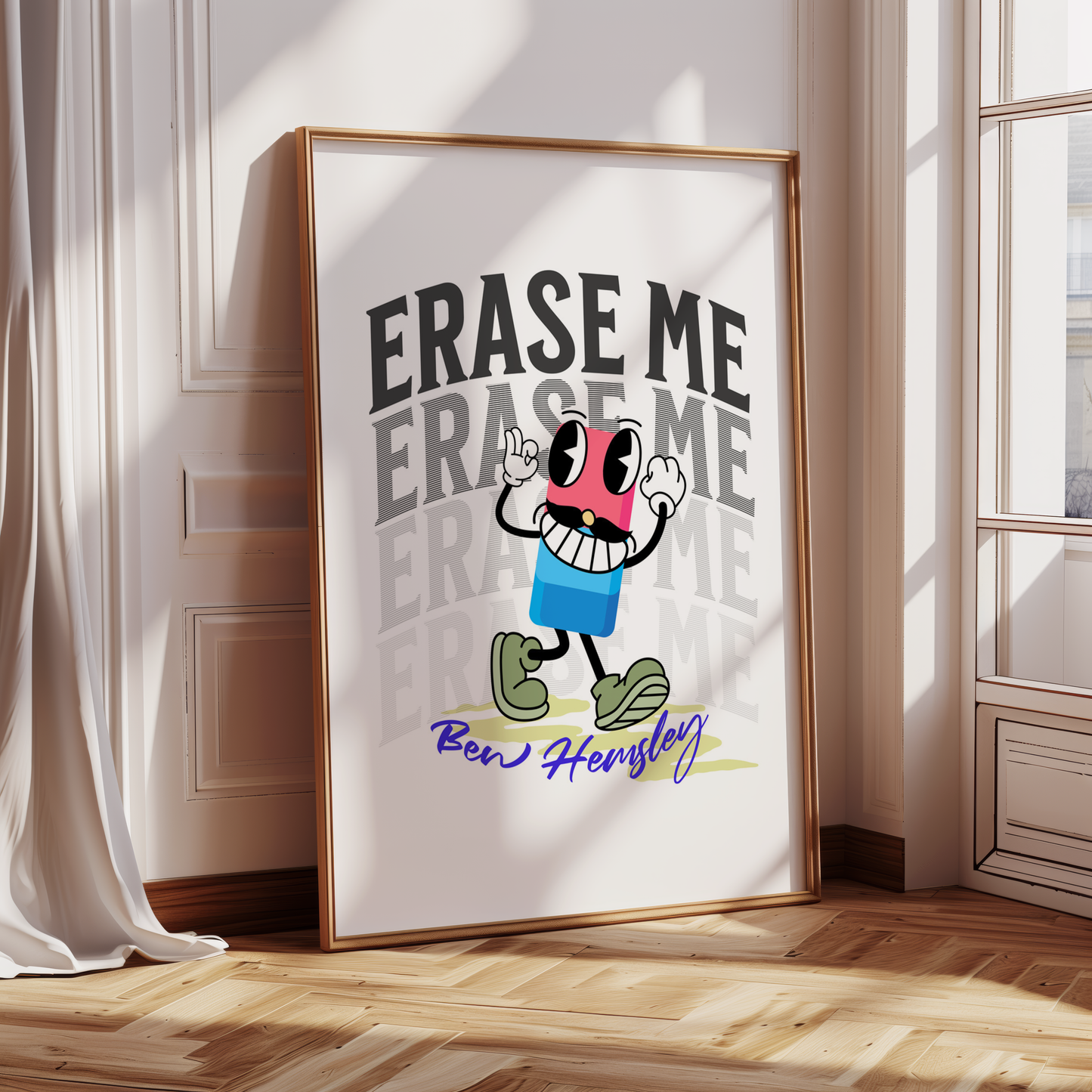 Erase Me Print ❤️‍🔥 Inspired by Ben Hemsley