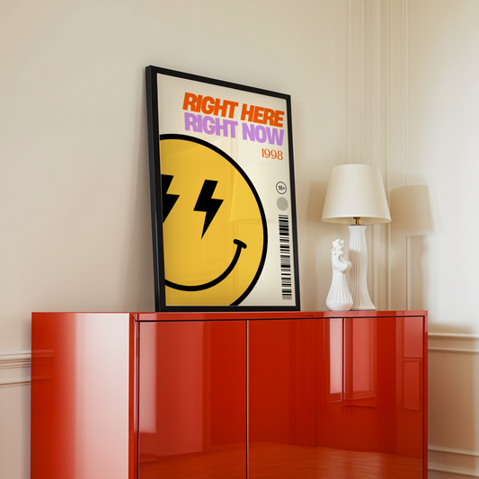 Right Here Right Now Fat Boy Slim Inspired Print