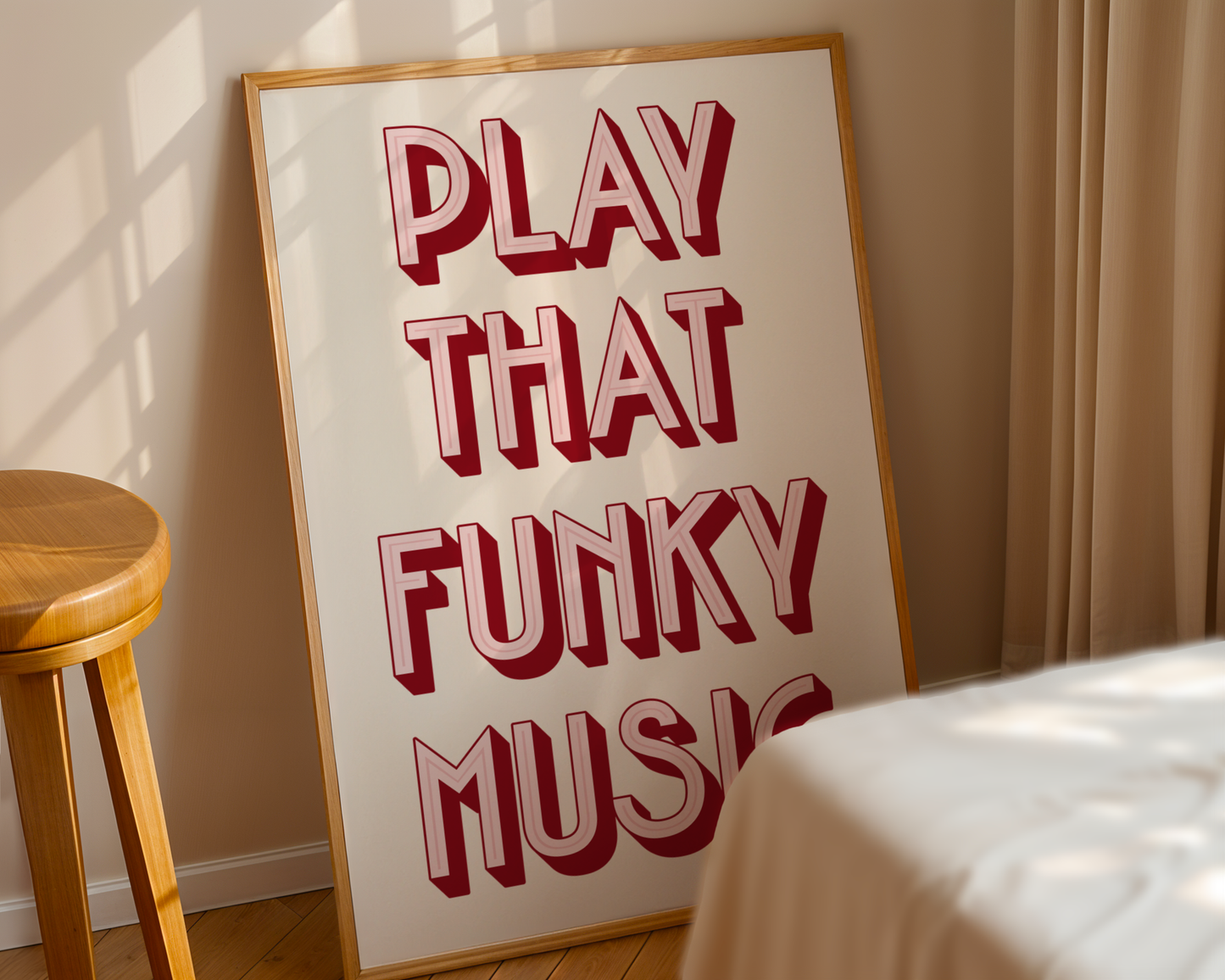 Play That Funky Music ❤️‍🔥  Typography Print