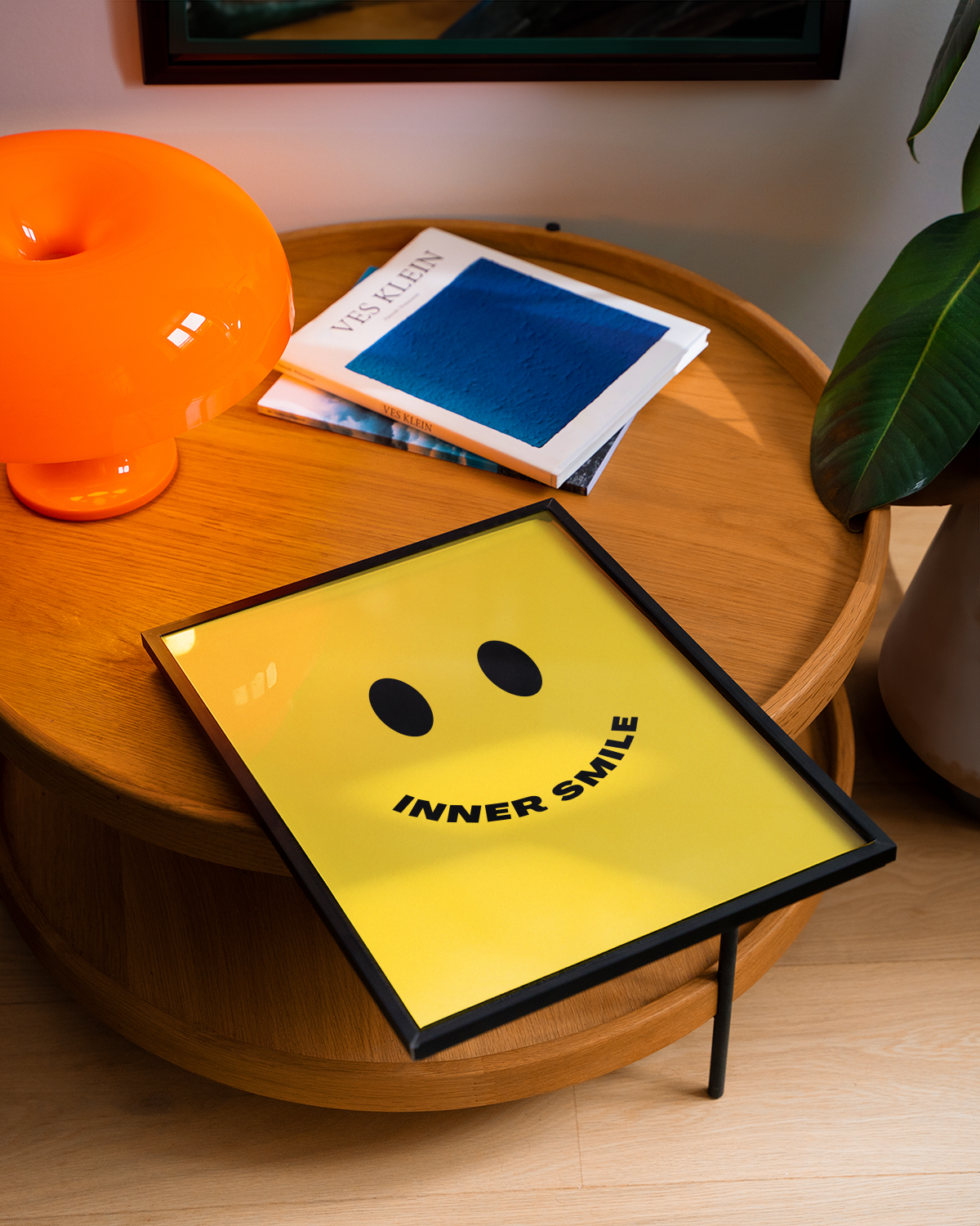 Inner Smile Bold Yellow Music Inspired Print for Home Decor