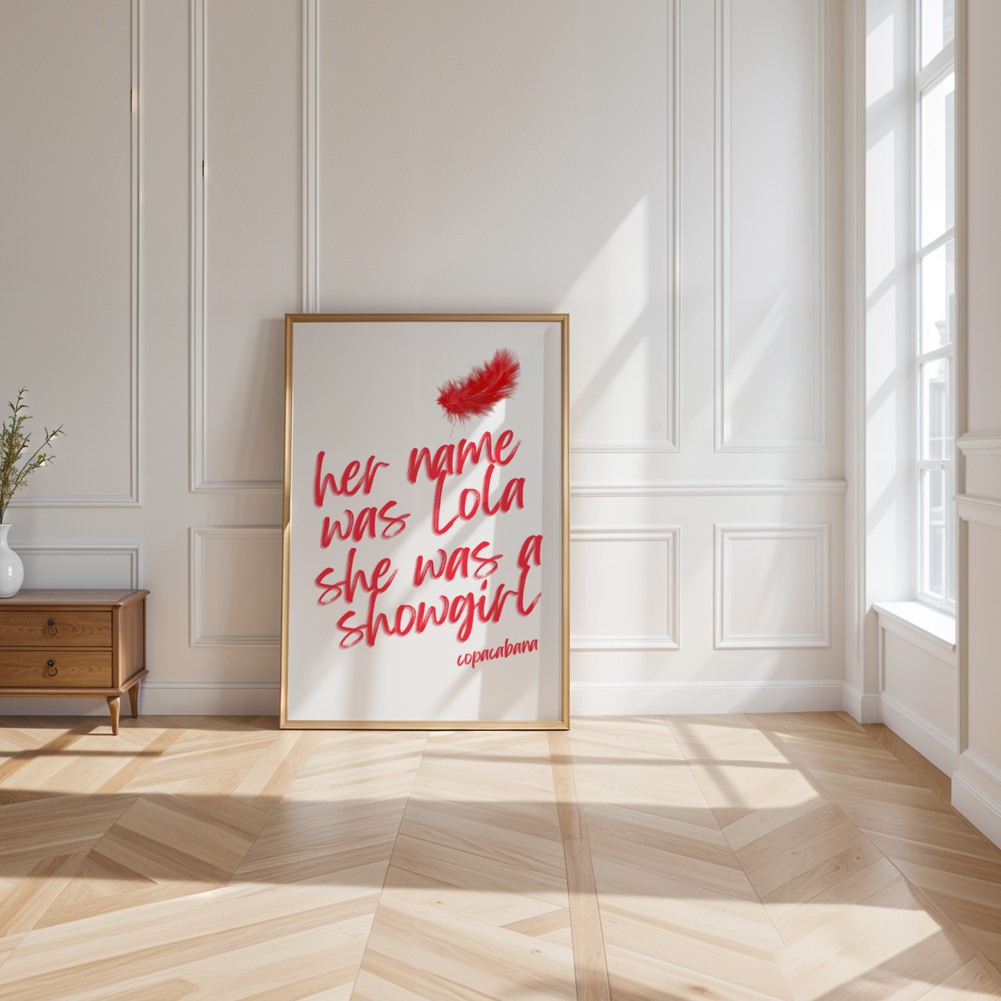 Her name was Lola inspired by Copacabana ❤️‍🔥 Ibiza Classic Poster Print