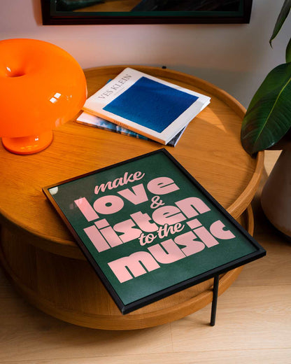 Make Love & Listen to the Music Print - Room 5