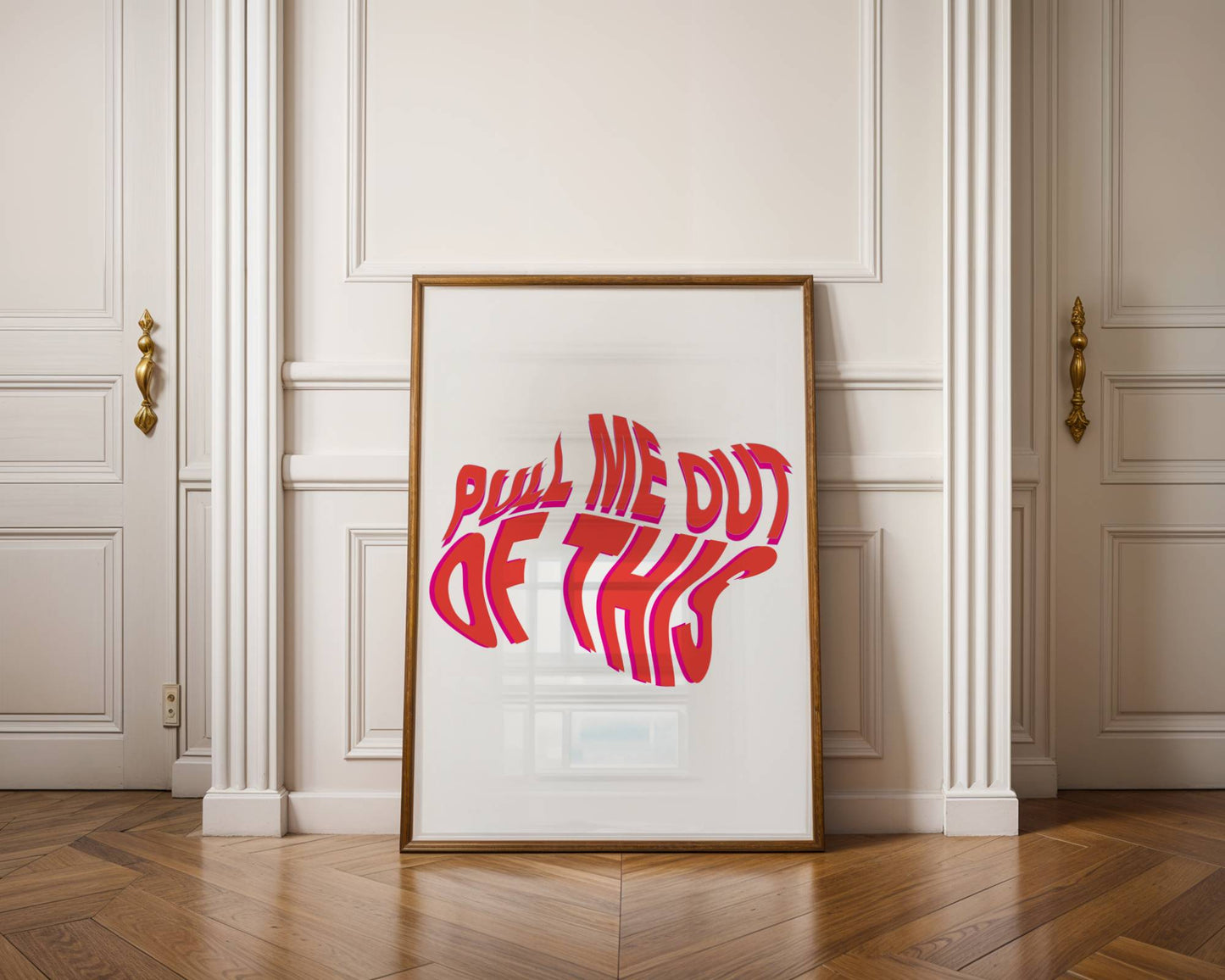 Delilah - Pull Me Out of This Print (Red) ❤️‍🔥 Inspired by Fred Again