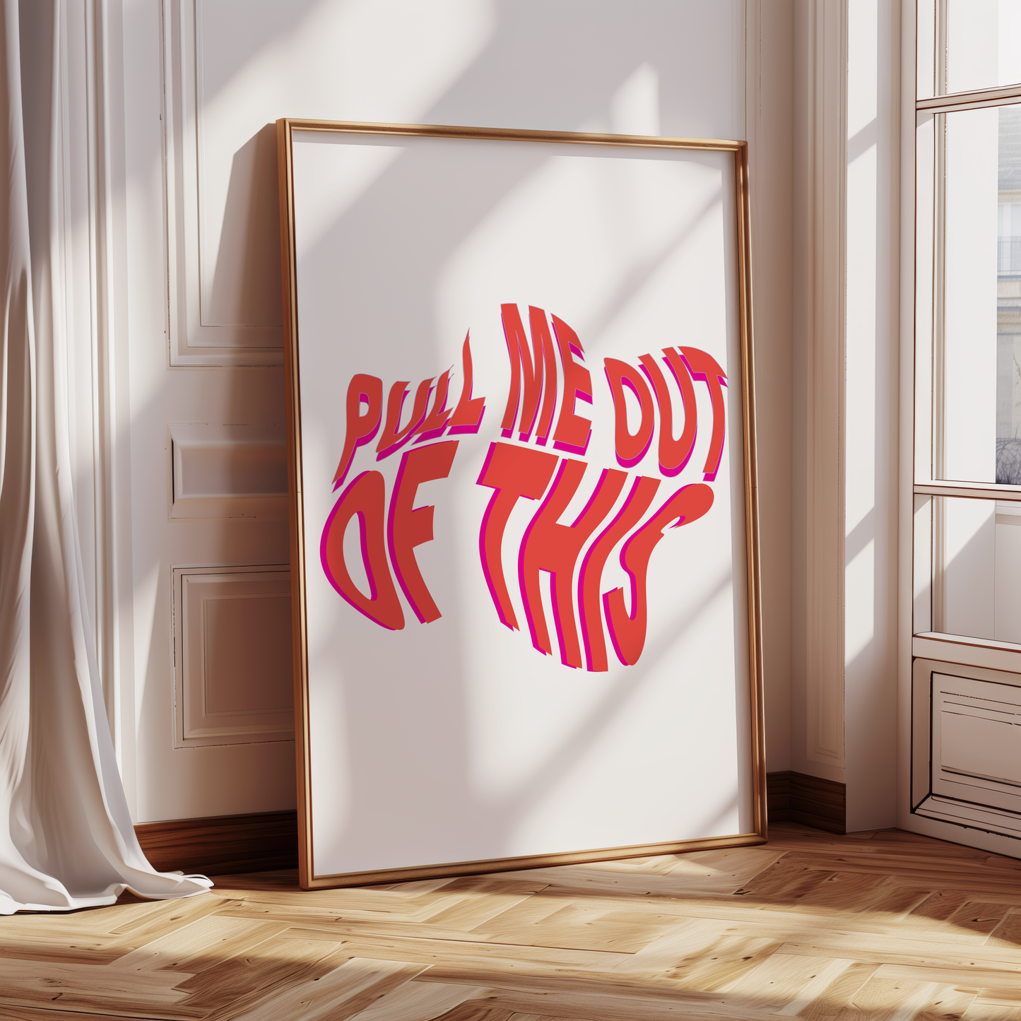 Delilah - Pull Me Out of This Print (Red) ❤️‍🔥 Inspired by Fred Again