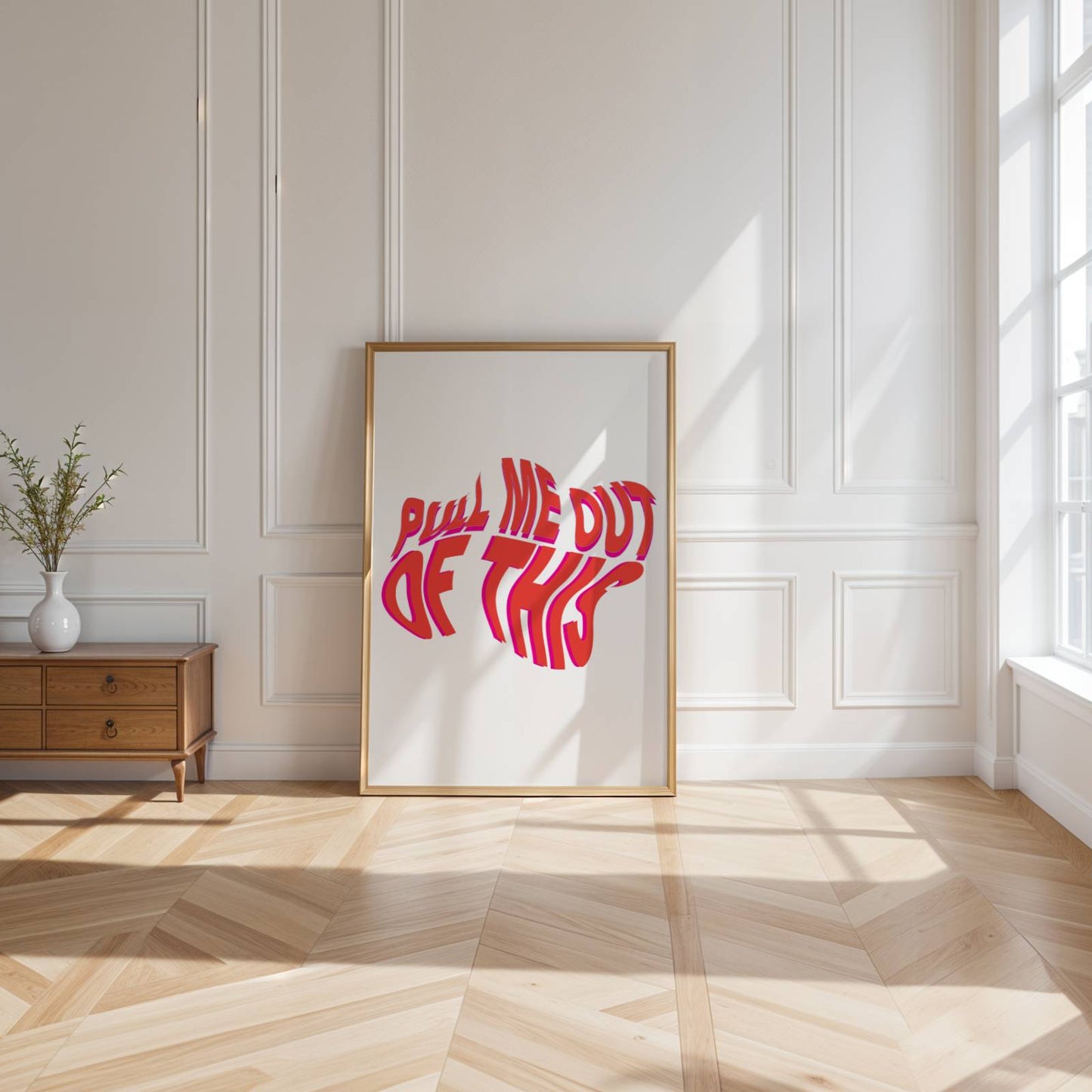 Delilah - Pull Me Out of This Print (Red) ❤️‍🔥 Inspired by Fred Again