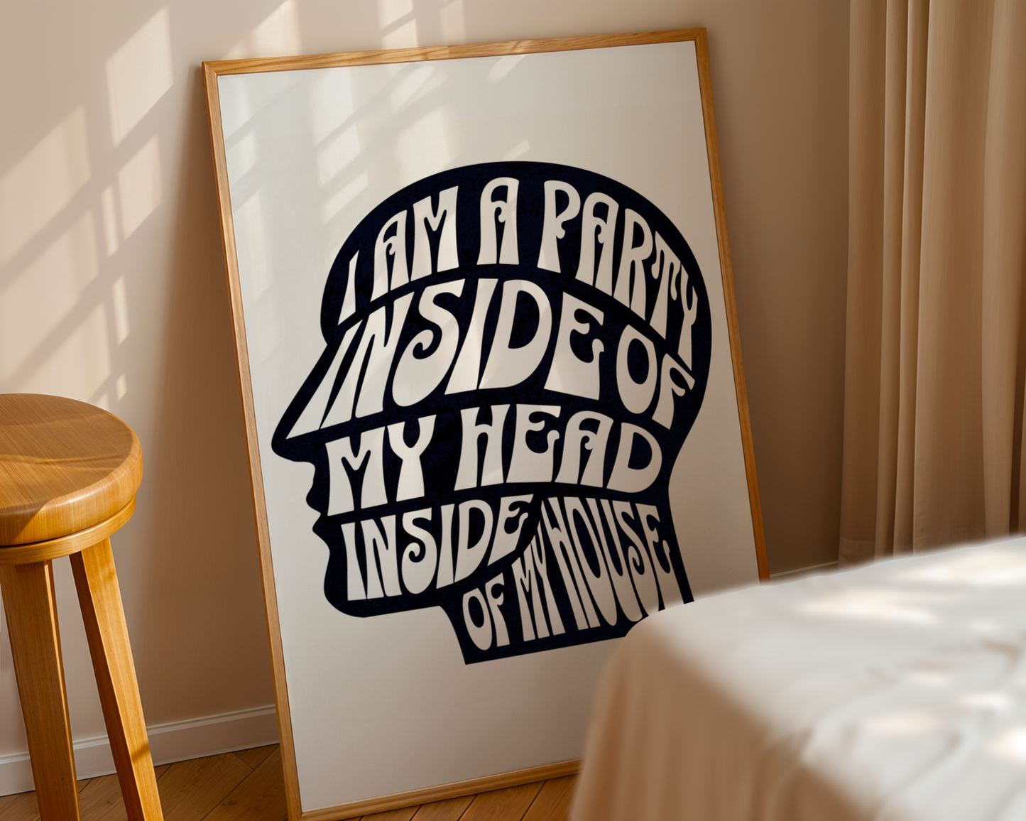 I am a Party Inside of my Head Print ❤️‍🔥