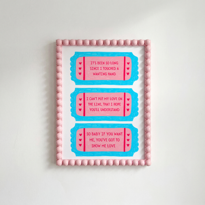 Show Me Love Print — Robin S