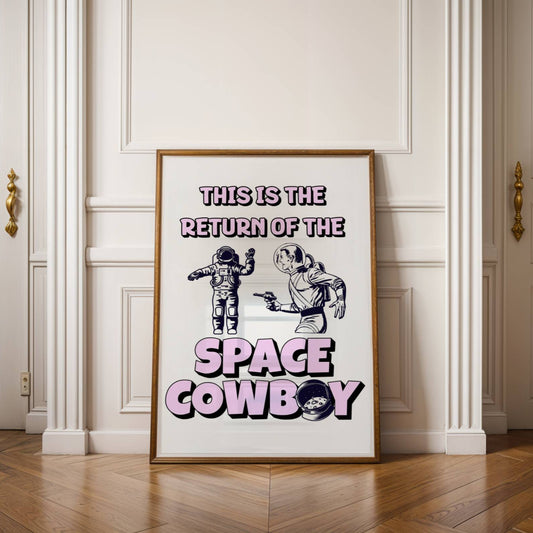 Return of the Space Cowboy Print (Baby Pink) ❤️‍🔥 Ibiza Classic