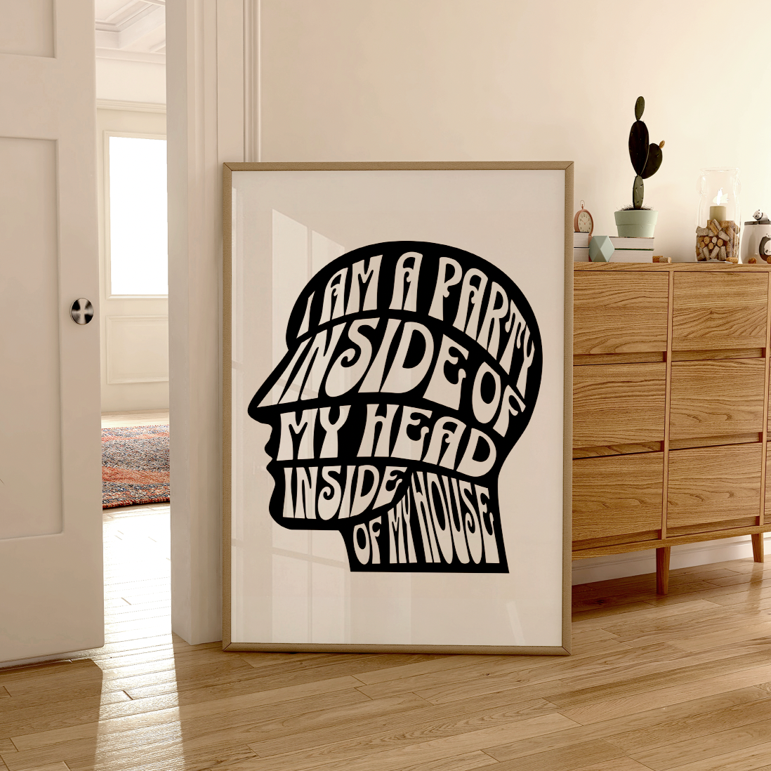 I am a Party Inside of my Head Print ❤️‍🔥