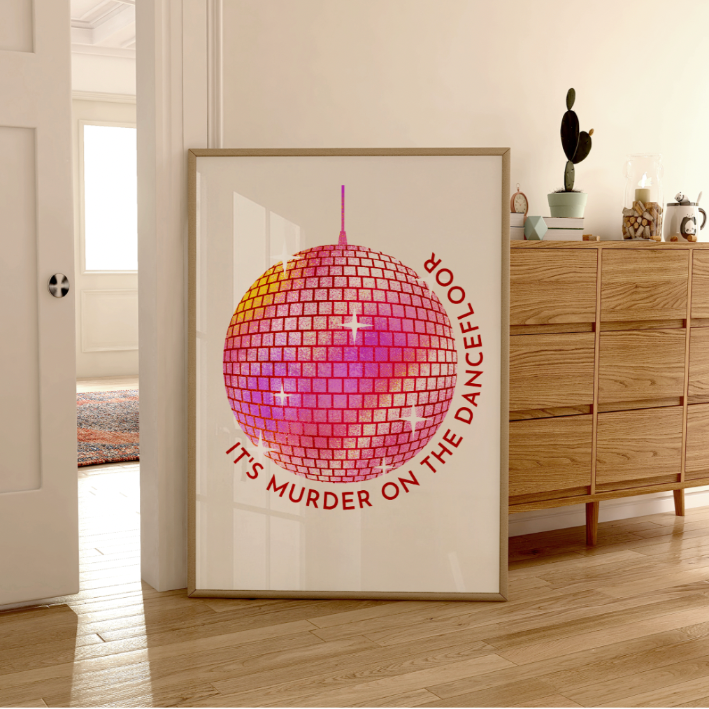 Murder on the Dancefloor Disco Ball Print ❤️‍🔥 Inspired by Sophie Ellis-Bextor