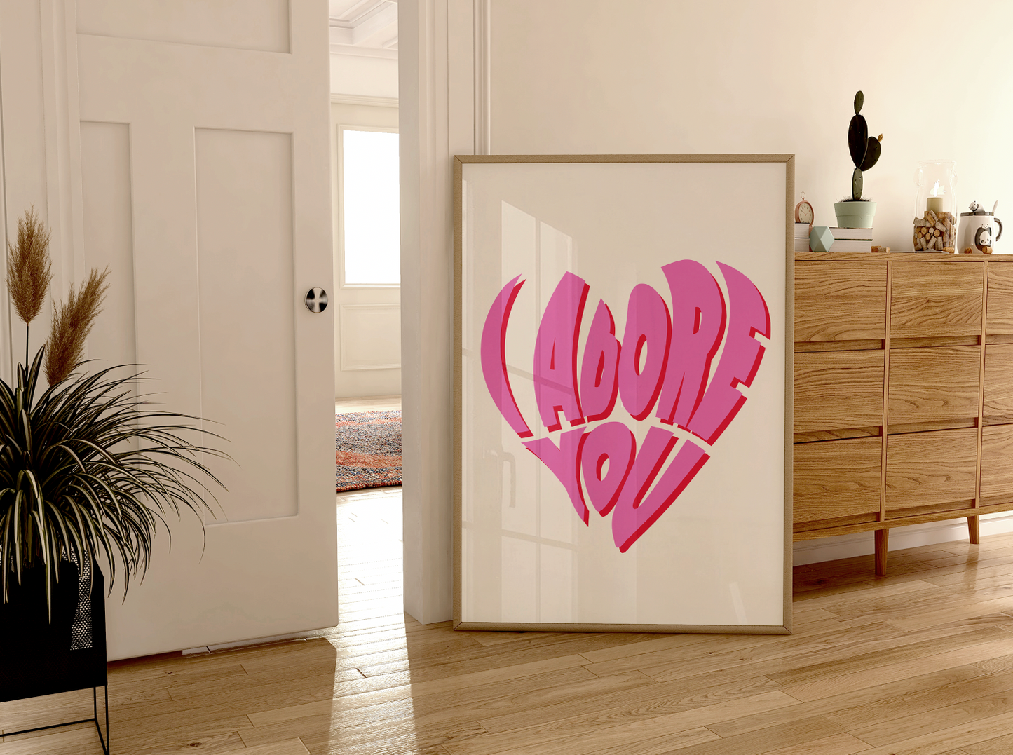 I Adore You Pink Poster Inspired by Fred Again & Obongjayar