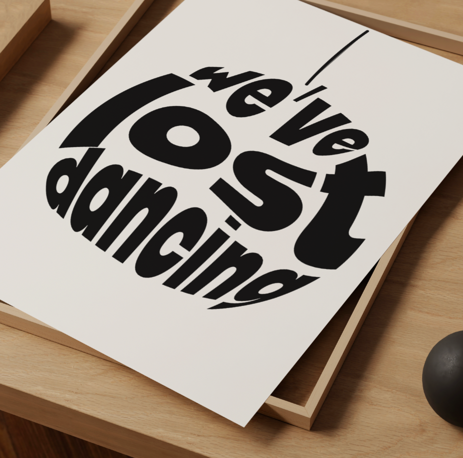 We've Lost Dancing Disco Ball Typography ❤️‍🔥 Inspired by Fred Again Blessed Madonna