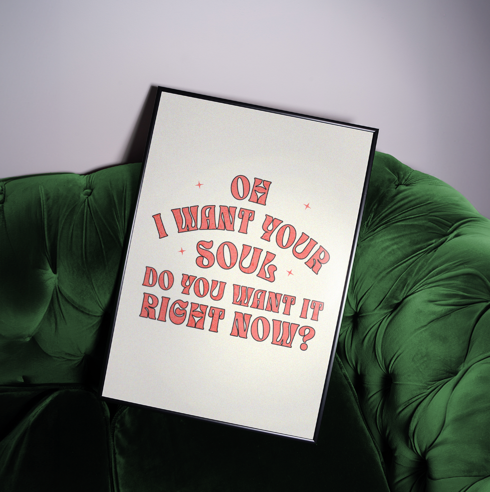 Oh I Want Your Soul Print — Armand Van Helden