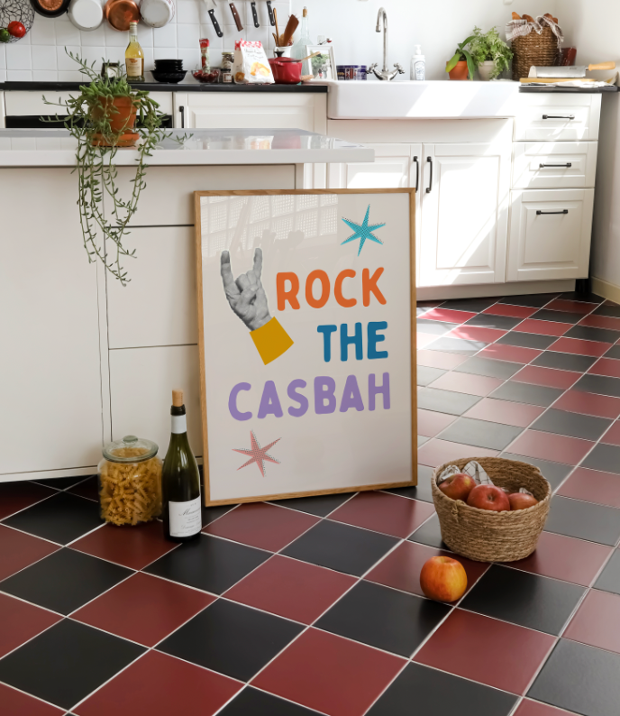 Rock The Casbah (3 colours) | 80s Classic Home Wall Art | Disco Typography Art