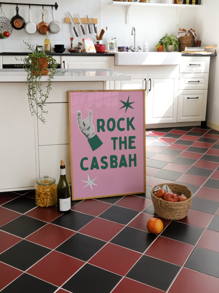 Rock The Casbah (3 colours) | 80s Classic Home Wall Art | Disco Typography Art