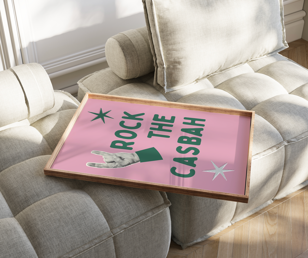 Rock The Casbah (3 colours) | 80s Classic Home Wall Art | Disco Typography Art