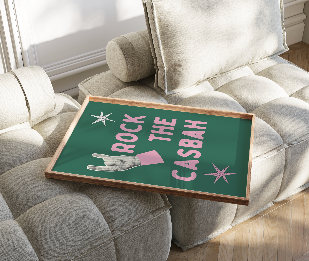 Rock The Casbah (3 colours) | 80s Classic Home Wall Art | Disco Typography Art