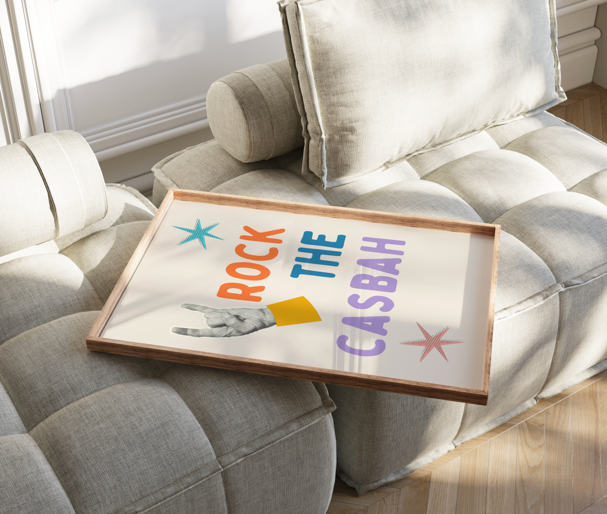Rock The Casbah (3 colours) | 80s Classic Home Wall Art | Disco Typography Art