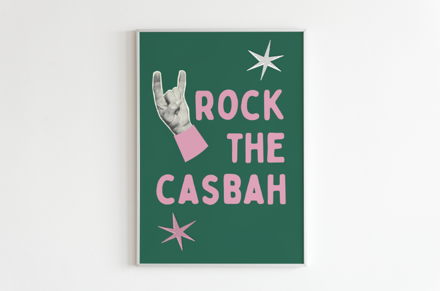 Rock The Casbah (3 colours) | 80s Classic Home Wall Art | Disco Typography Art