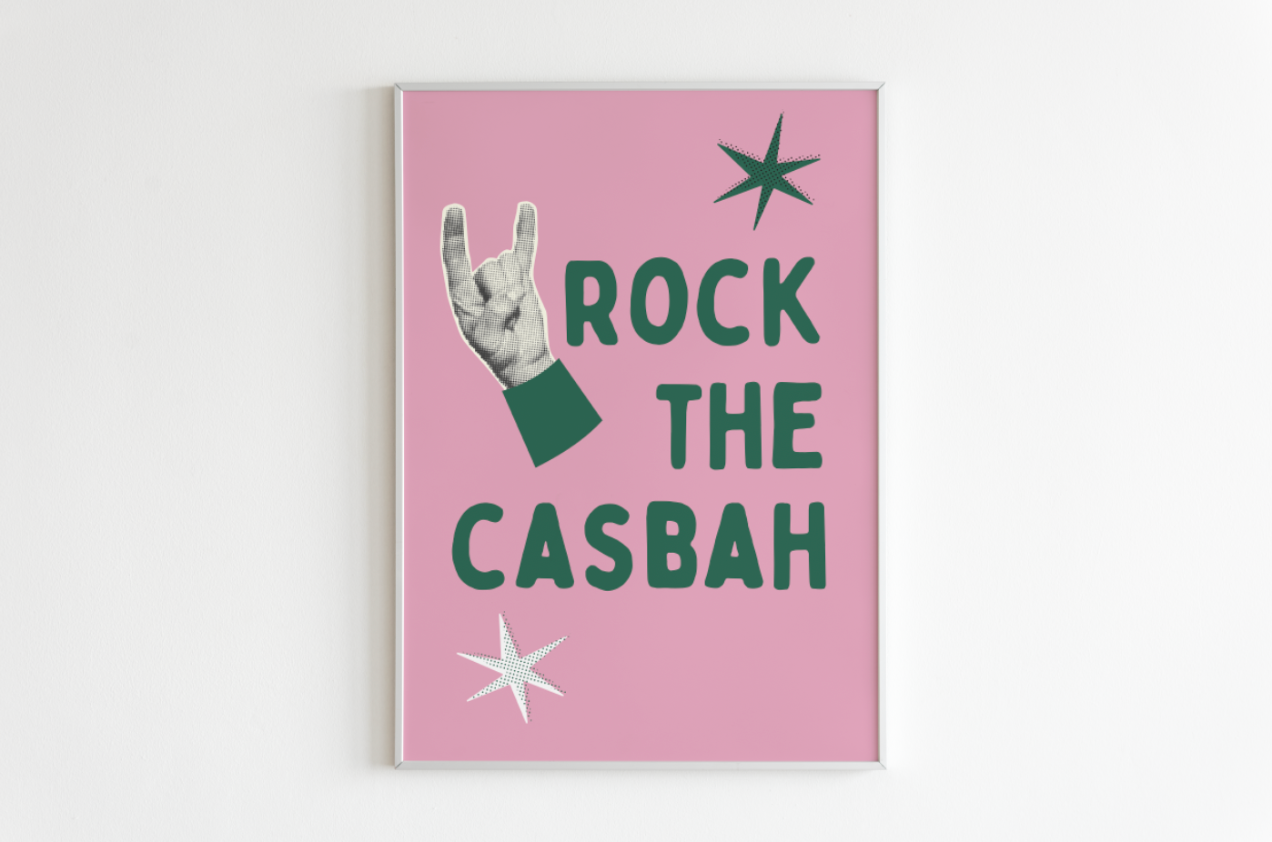 Rock The Casbah (3 colours) | 80s Classic Home Wall Art | Disco Typography Art