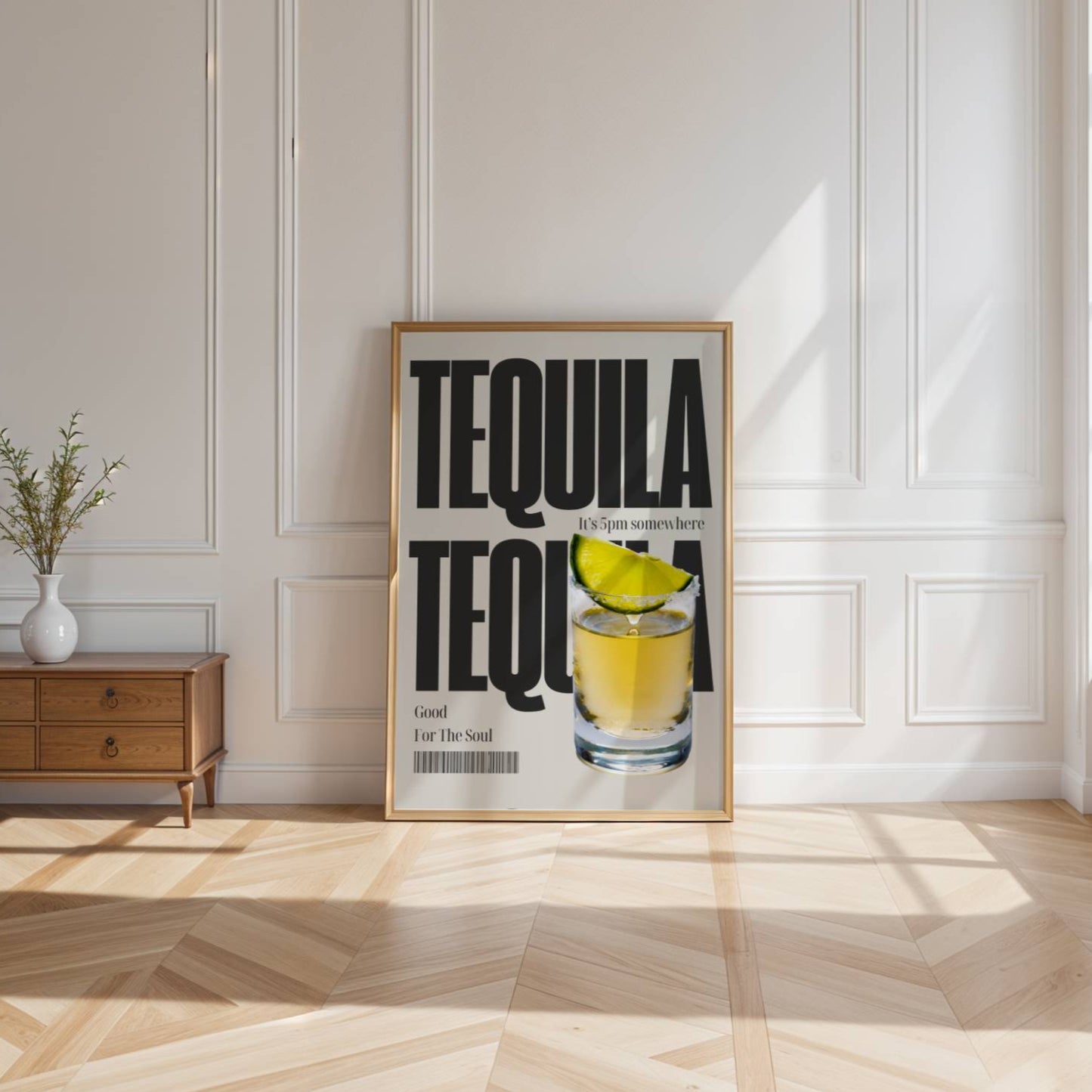 Tequila Tequila Home Print ❤️‍🔥 Bar Cart Designs