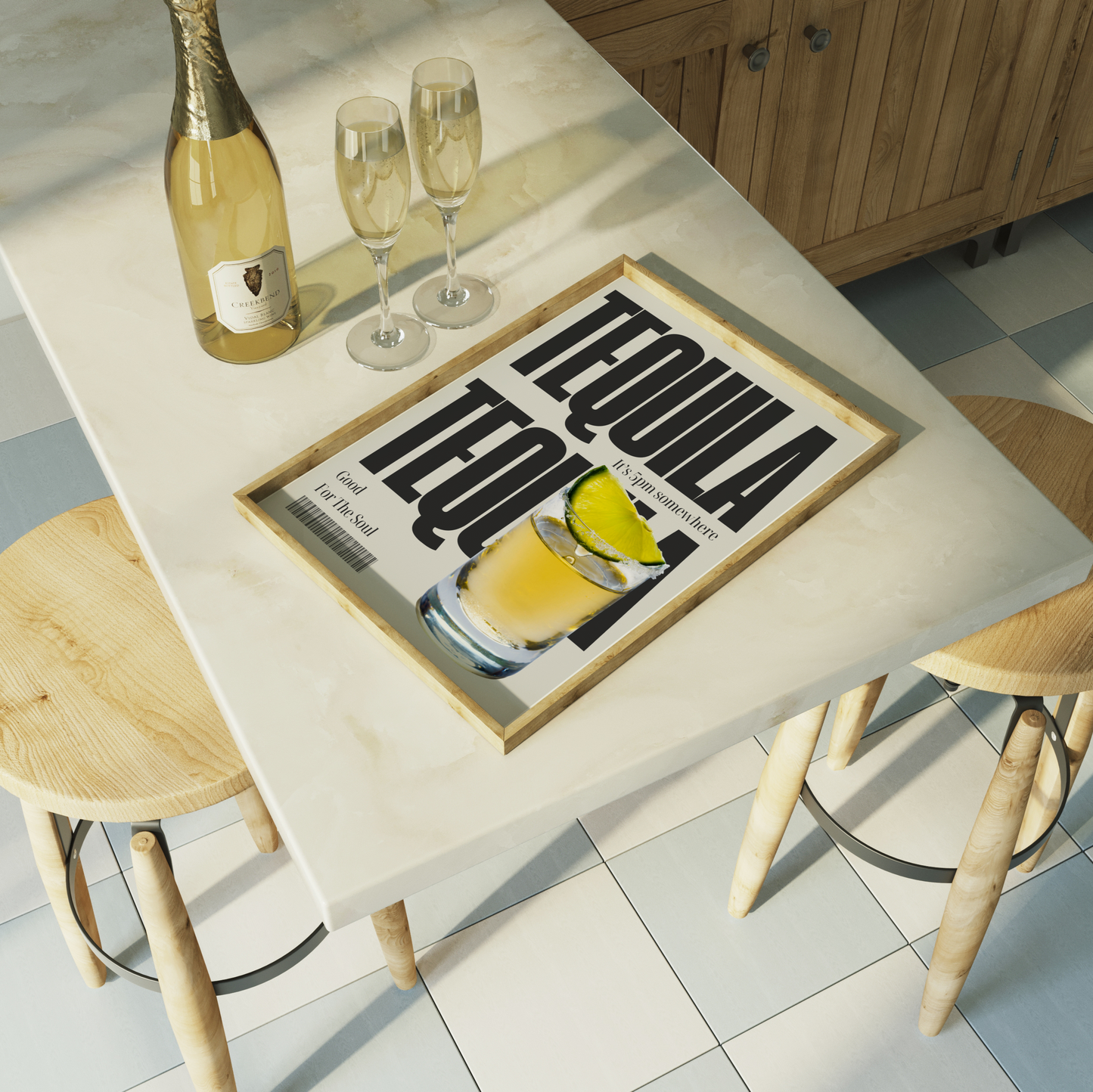 Tequila Tequila Home Print ❤️‍🔥 Bar Cart Designs