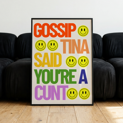 Gossip Tina Print — Confidence Man