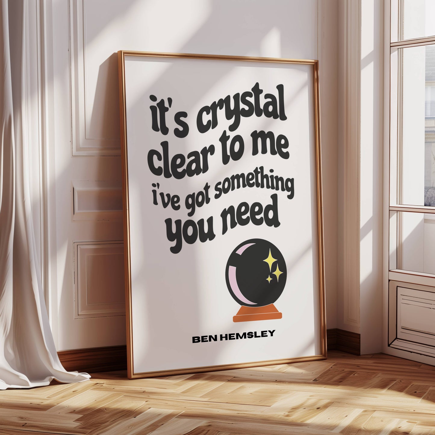 Crystal Clear Crystal Ball Print ❤️‍🔥 Inspired by Ben Hemsley